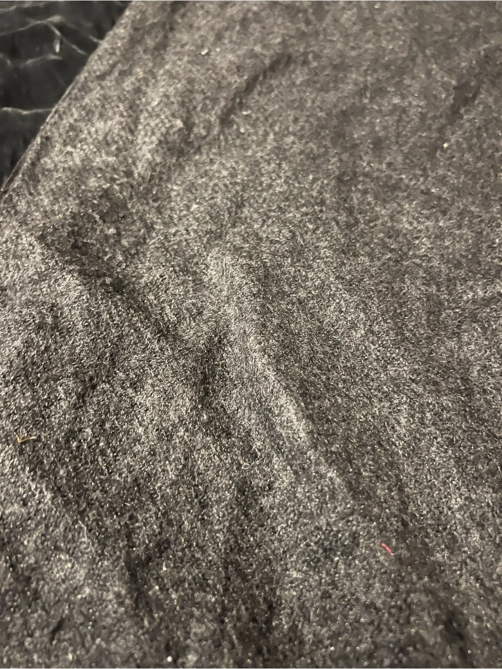 Kenneth Cole Black Fringe Silk/Cashmere Scarf